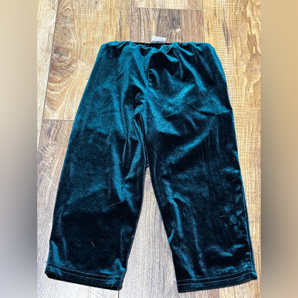 SHEIN 2-3 velour green pants - Picture 3 of 3